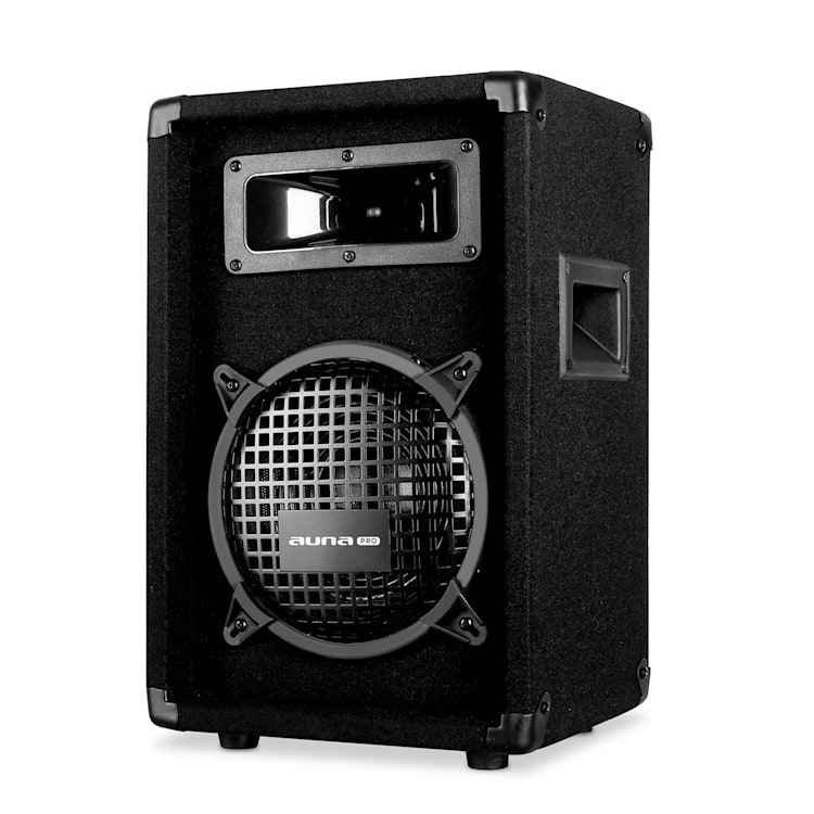 PW-0822 MKII, coppia altoparlanti PA passivi a 2 vie, subwoofer da 8", 150W RMS 2 x 300 Watt