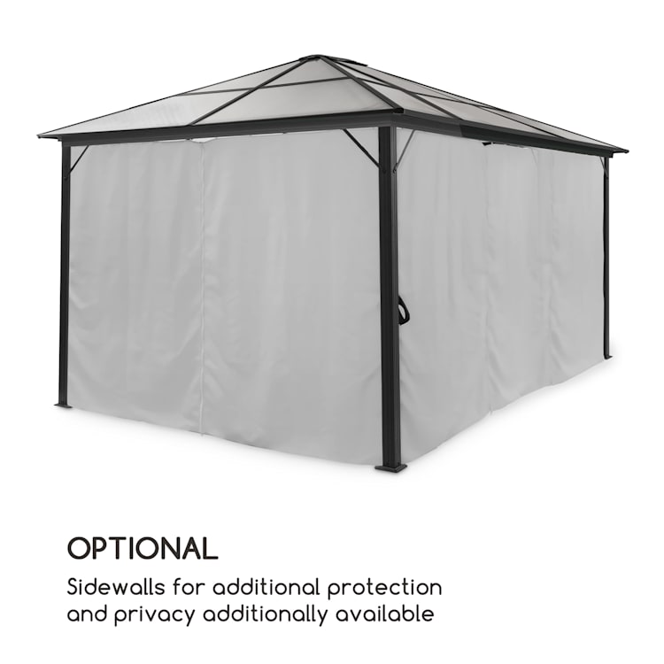 Pantheon Solid Sky Ambient Solar, pavilon, 3 x 4 m, napelemes világítás Világosszürke