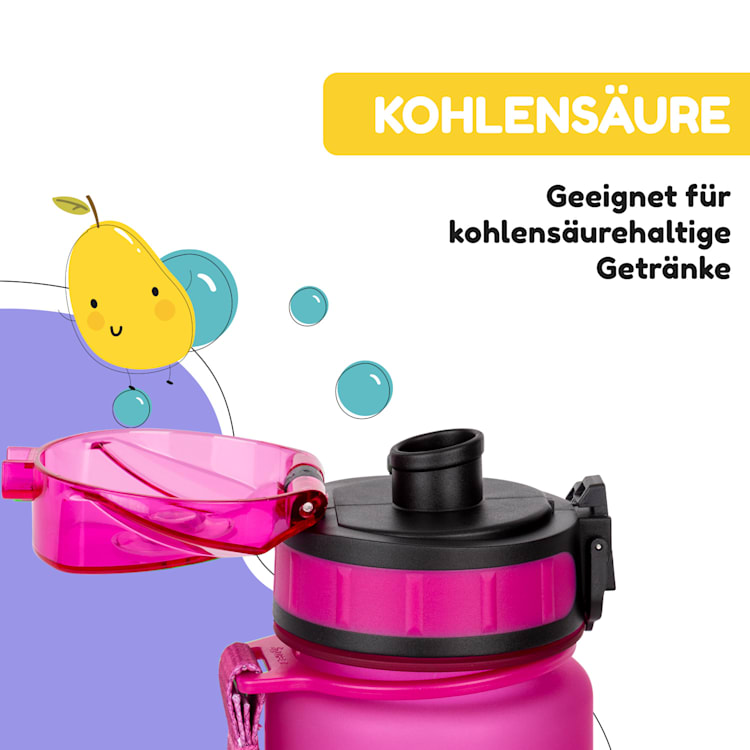 schmatzfatz Frühstücksset Lunchbox & Trinkflasche Tritan dicht BPA-frei Violett