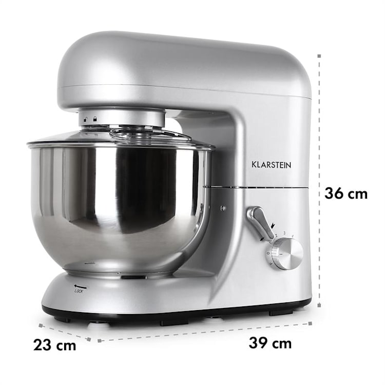 Robot da cucina Bella 2000 W / 2,7 PS 5 litri in acciaio inossidabile senza BPA Argento