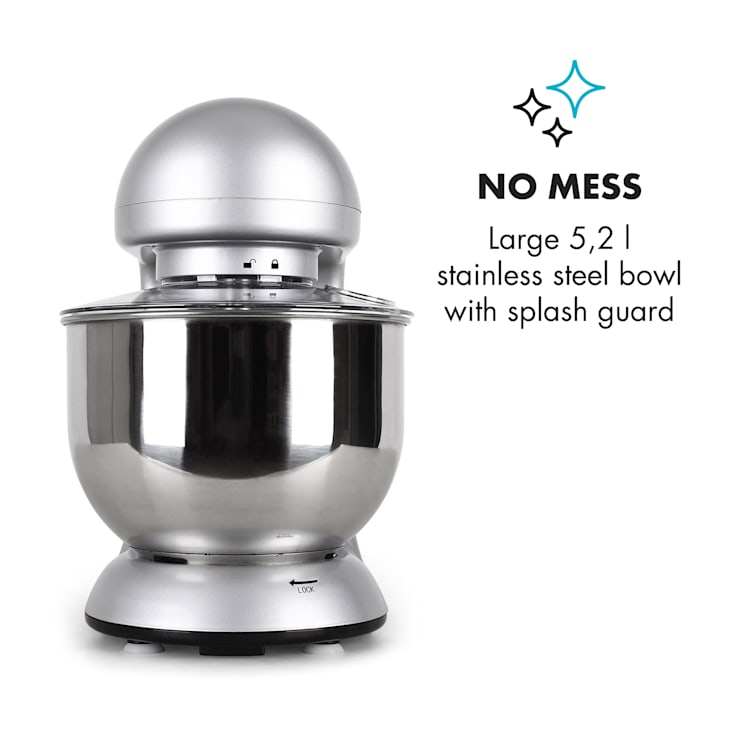 Robot da cucina Bella 2000 W / 2,7 PS 5 litri in acciaio inossidabile senza BPA Argento