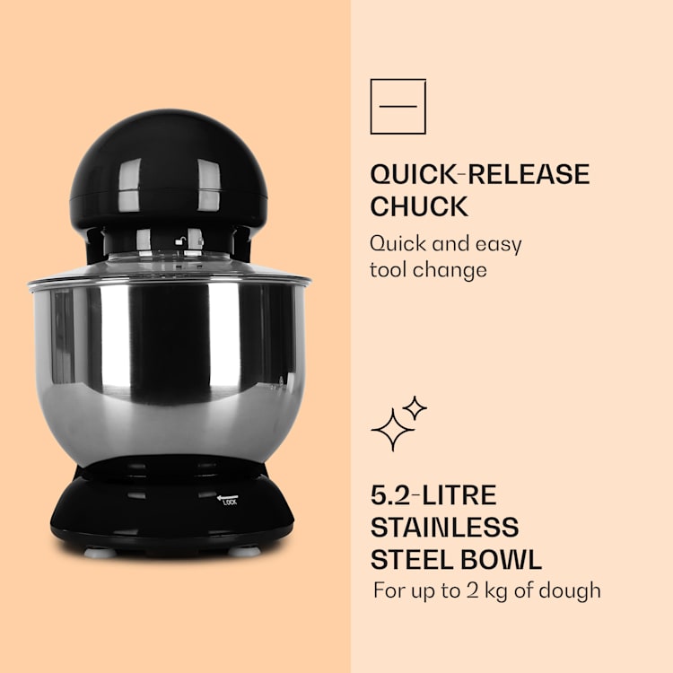 Bella Robot de cuisine 2000W 5 litres Noir