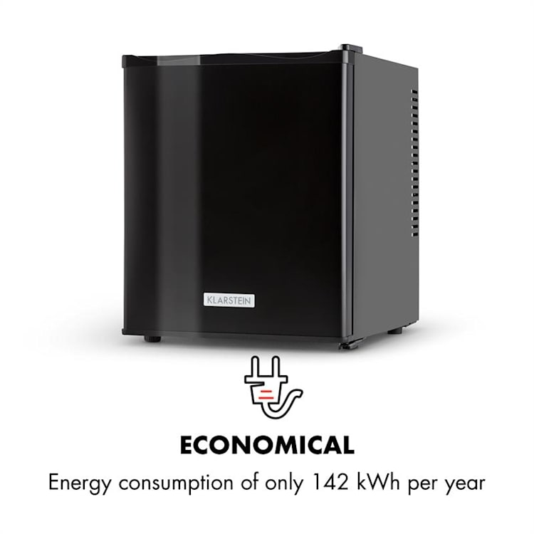 Happy Hour Minibar 5-15°C EEC G 25dB LED light 25 Ltr | Black