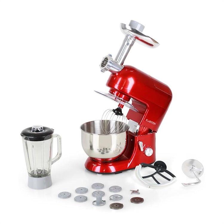 Lucia Rossa, Robot kuchenny maszynka do mięsa, mikser, 1300 W, 1,7 PS Czerwony