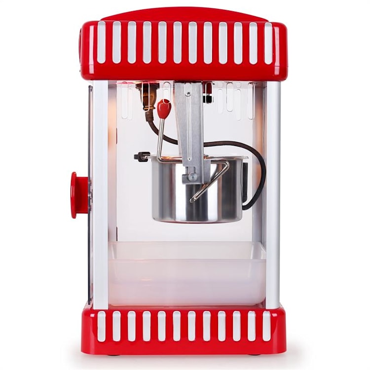 Volcano Popcornmaschine 300W Rührwerk Edelstahl-Topf Rot