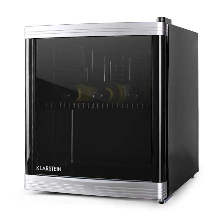 Beerlocker Mini-Kühlschrank 46 Liter 15 Flaschen 40 dB Schwarz