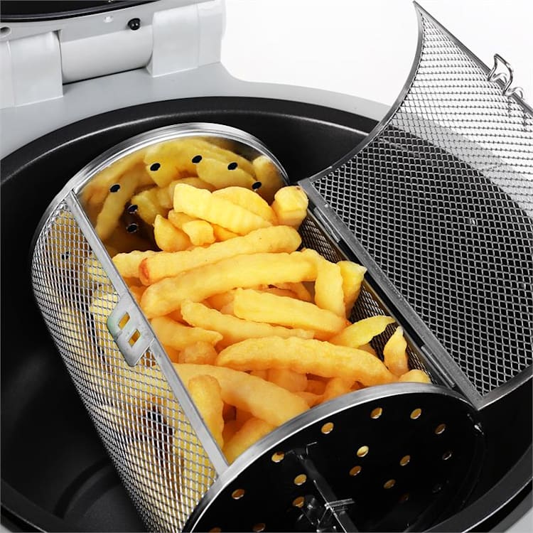 VitAir Hot Air Fryer grill and bake 9 litre Black Grey Black