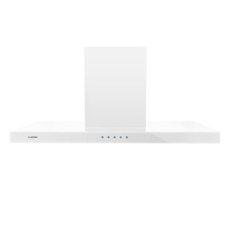 Bon Vivant Blanc Hotte aspirante 90cm 630,5m³/h minuterie verre acier Blanc
