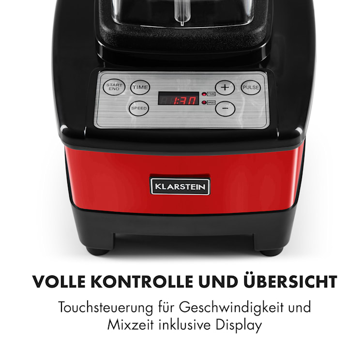 Herakles 4G Power-Mixer 1500W 2PS 35.000U/min BPA-frei 2l rot Rot