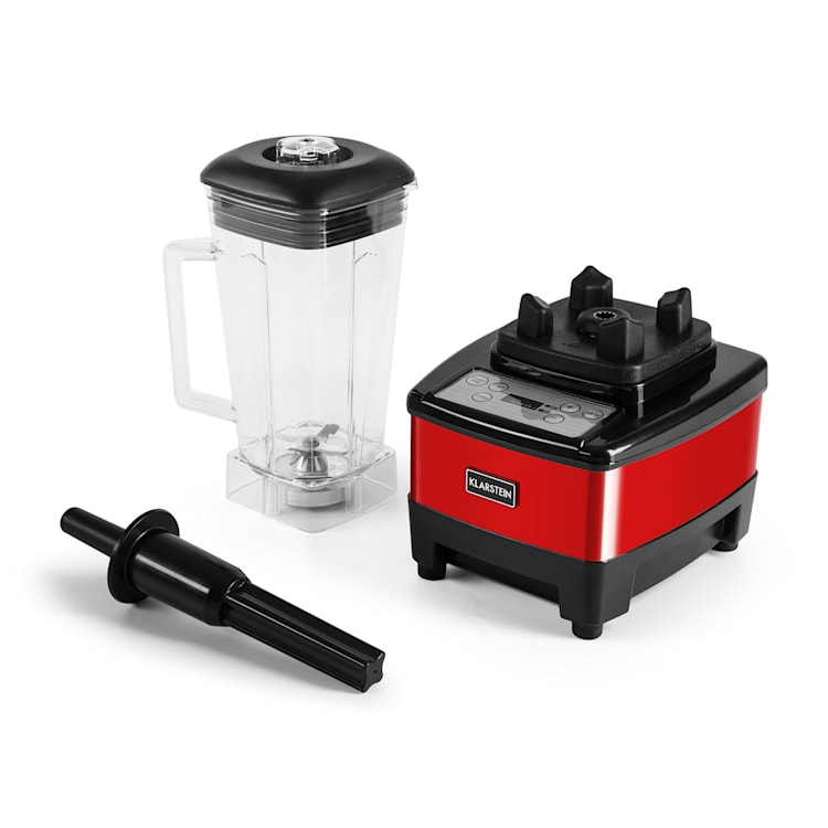 Klarstein Herakles-4G-E, 1500 W, 2 litre, stolný mixér, červený, green smoothie, bez BPA Červená