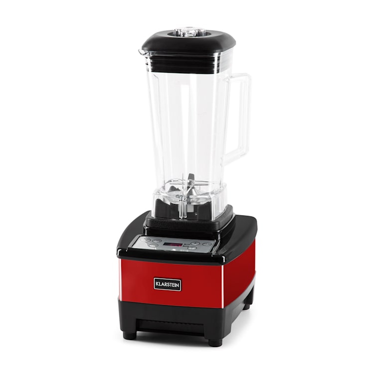 Klarstein Herakles-4G-E, 1500 W, 2 litre, stolný mixér, červený, green smoothie, bez BPA Červená