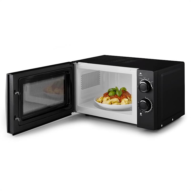 Klarstein myWave, mikrohullámú sütő, 20 l, 700 W, időzítő, fekete Fekete