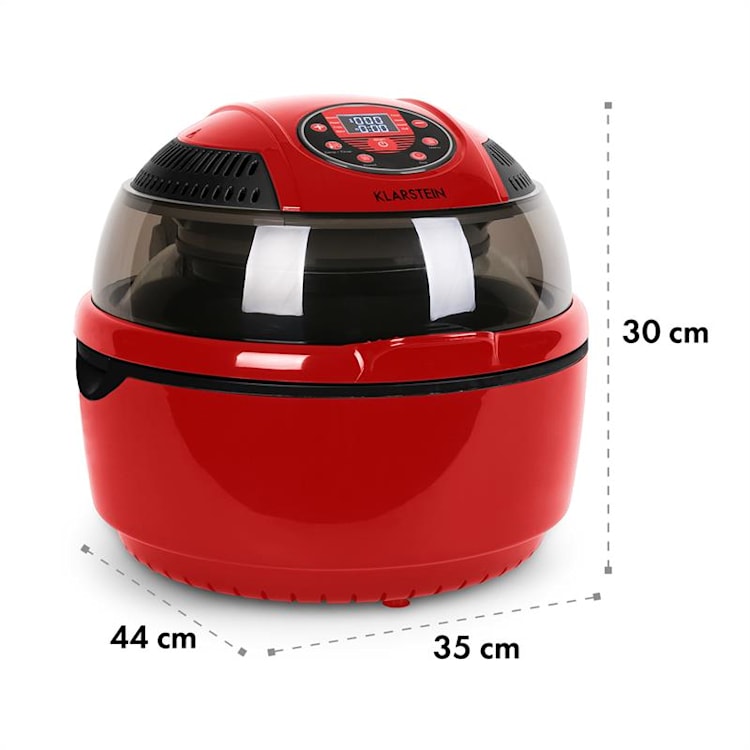 Klarstein VitAir fripteuza 1400W Grill de coacere 9 litri roșu Roșu