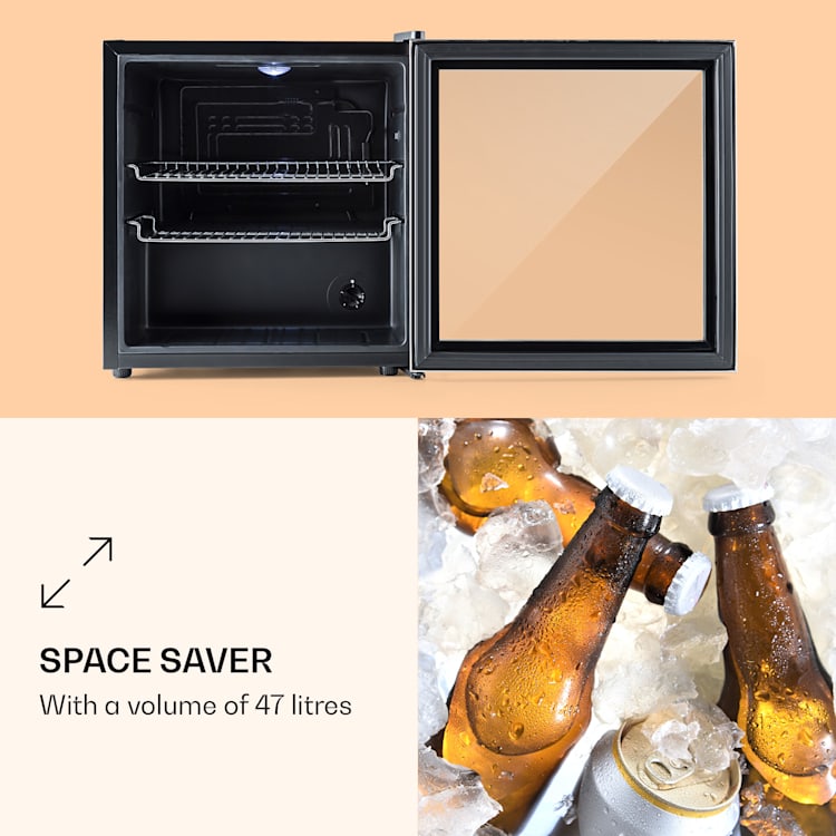 Beersafe L refrigerator 47 litres 2 shelves panorama glass door stainless steel 47 Ltr | Stainless steel