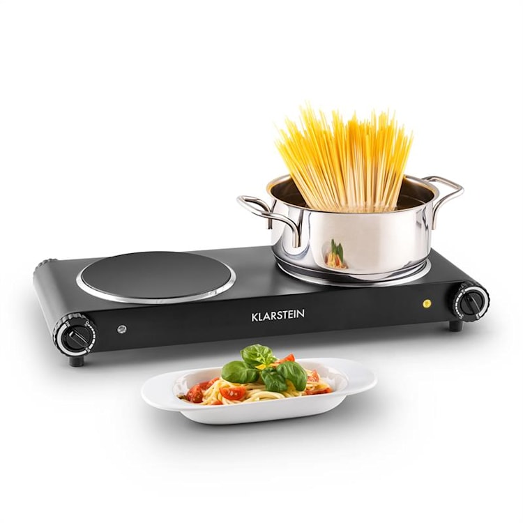 Captain Cook Doppio Piano Cottura 2400W Inox nero Nero