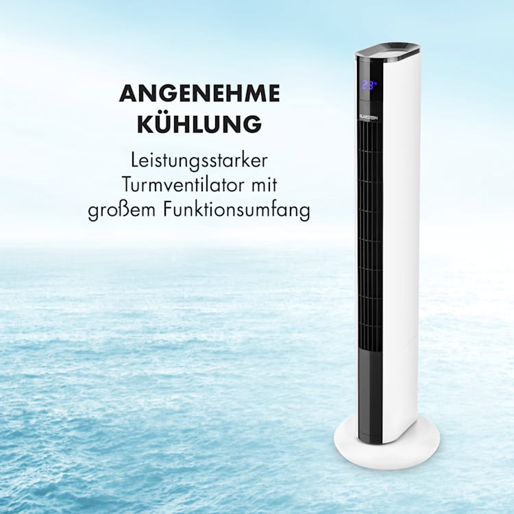 Skyscraper 3G Turmventilator 48W Luftdurchsatz 1.633 m³/h Fernbedienung Weiß