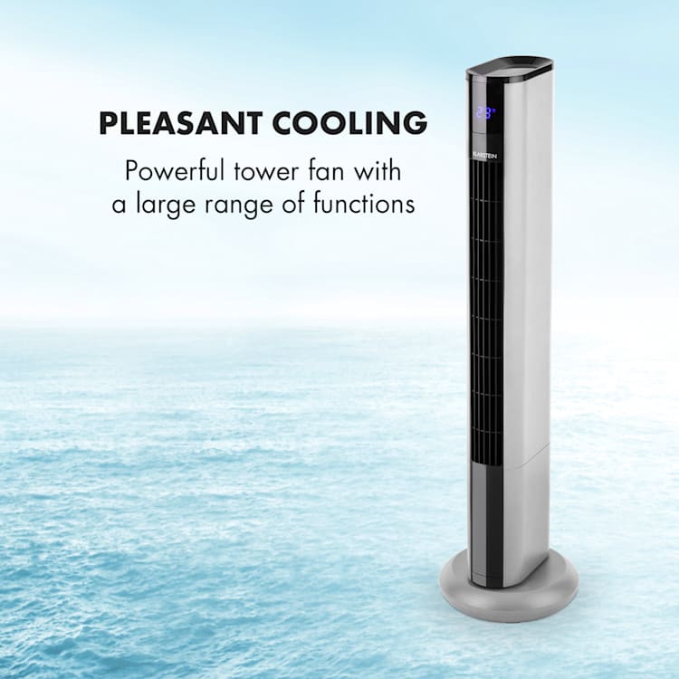 Ventilator Klarstein Skyscraper 3G Pedestal Pedestal fan Touch control de la distanță argintiu Argintiu