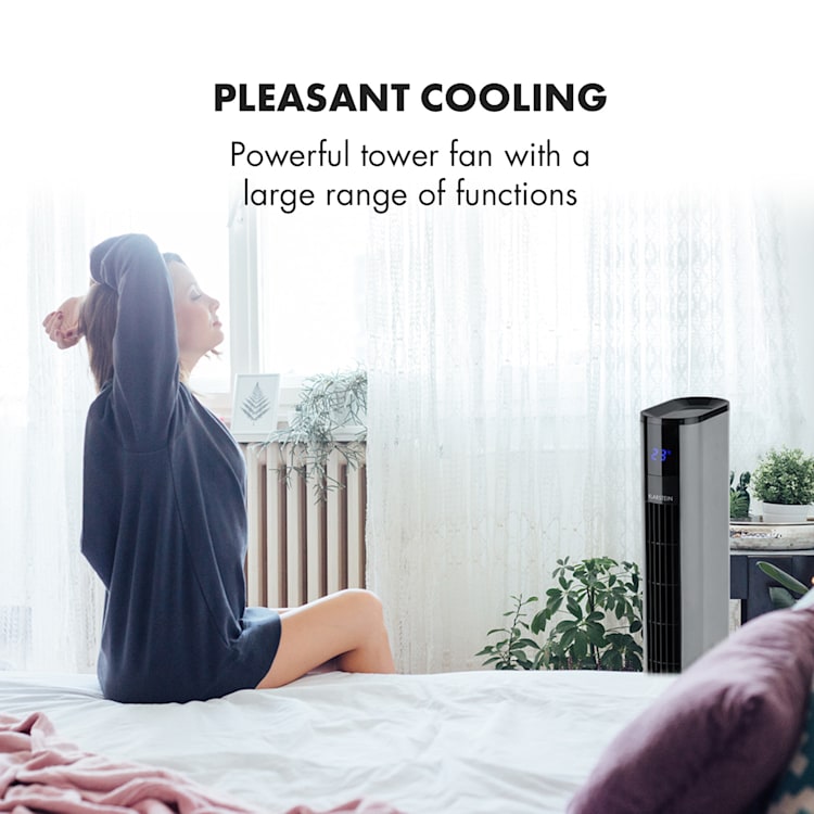 Ventilator Klarstein Skyscraper 3G Pedestal Pedestal fan Touch control de la distanță argintiu Argintiu