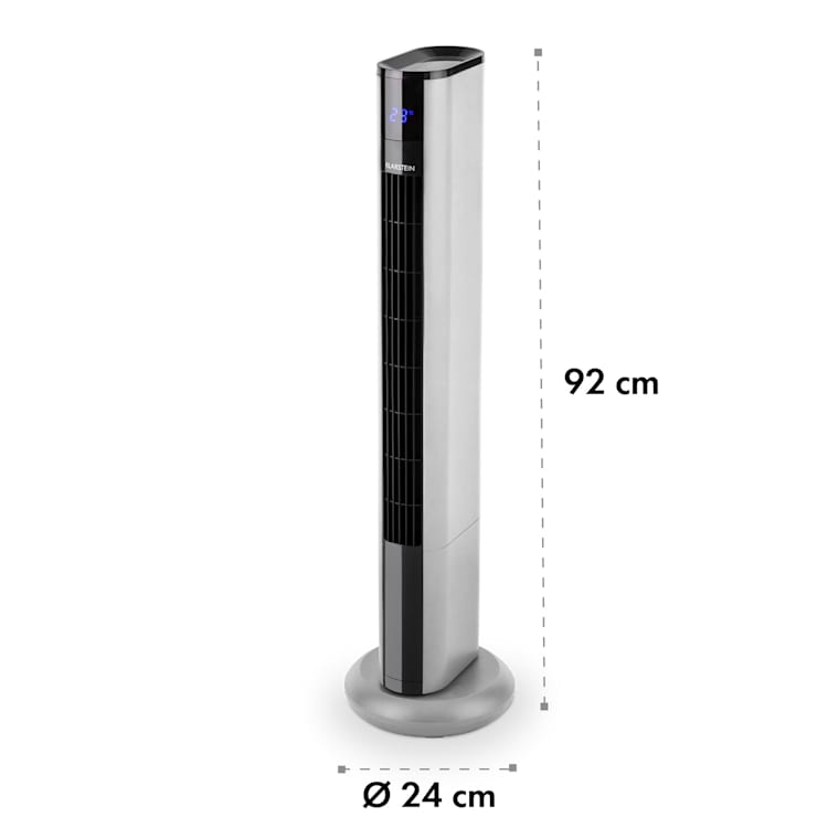 Skyscraper 3G Turmventilator 48W Luftdurchsatz 1.633 m³/h Fernbedienung Silber