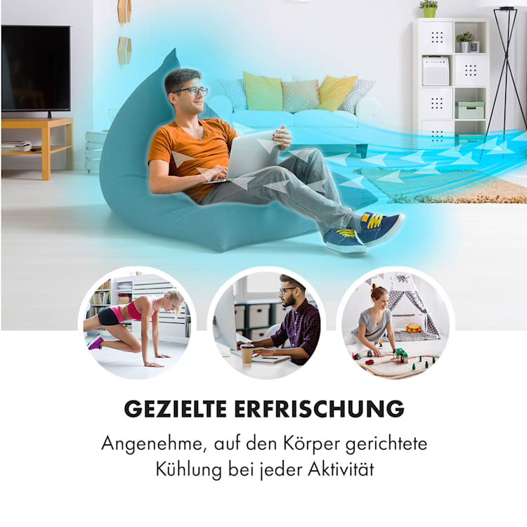 Skyscraper 3G Turmventilator 48W Luftdurchsatz 1.633 m³/h Fernbedienung Schwarz