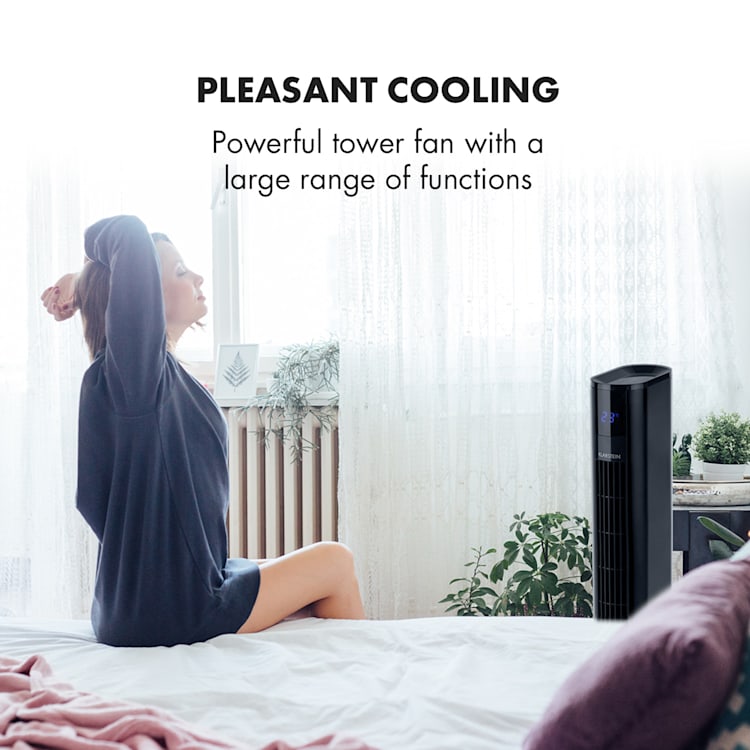 Ventilator Klarstein Skyscraper 3G Pedestal Pedestal fan Touch control de la distanță negru Negru
