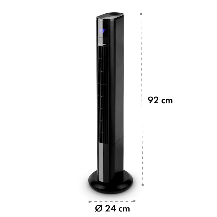 Ventilator Klarstein Skyscraper 3G Pedestal Pedestal fan Touch control de la distanță negru Negru