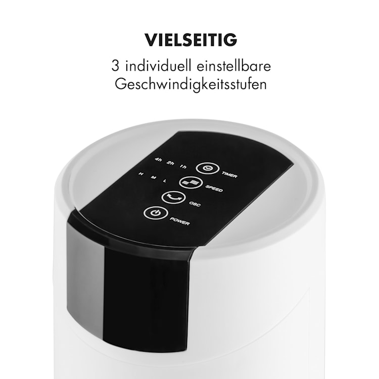 Skyscraper 2G Turmventilator 40W 820 m³/h Aromadiffusor Touch Fernbedienung Weiß
