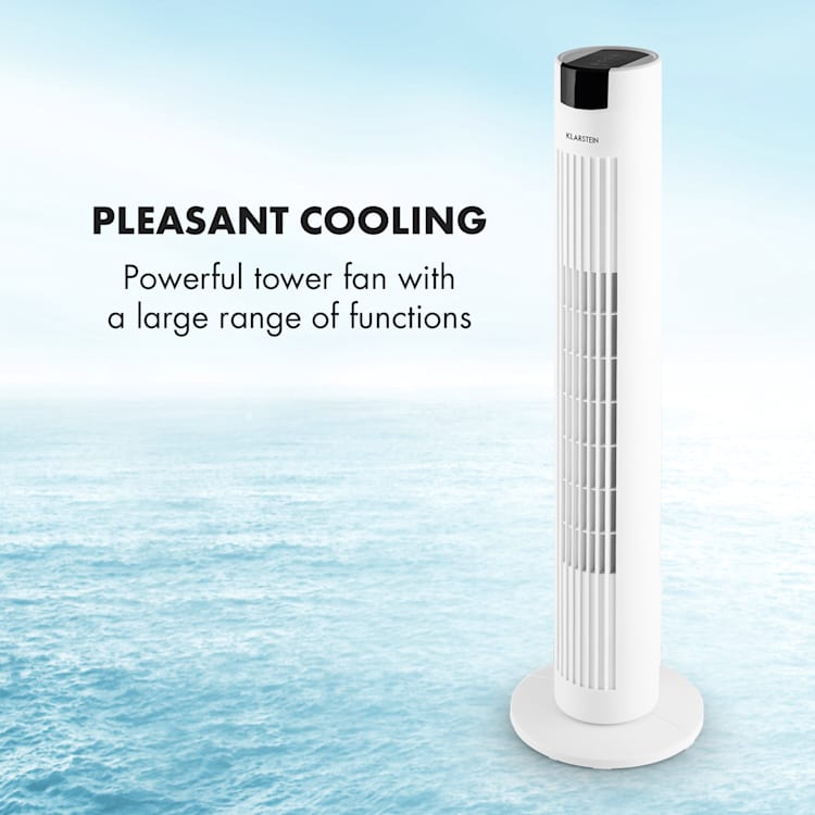 Skyscraper 2G Tower Fan 40W 820 m³/h Aroma Diffuser Touch Remote Control White