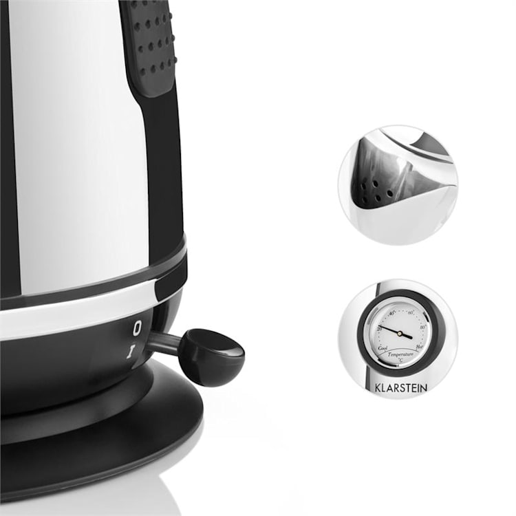 Aquavita Chalet Hervidor agua 1,7 L acero inox. Plata