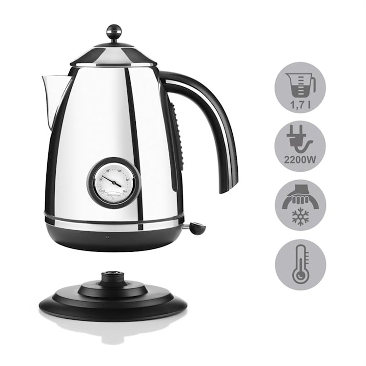 Aquavita Chalet Hervidor agua 1,7 L acero inox. Plata