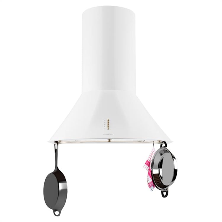 Klarstein Lumio Primo, bel, 60 cm, 430 m3/h, retro sesalec pare za dimnik Bela