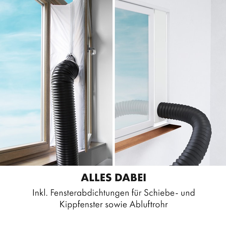 Pure Blizzard 3 2G mobile Klimaanlage 7000 BTU/2,1 kW Fernbedienung schwarz Schwarz