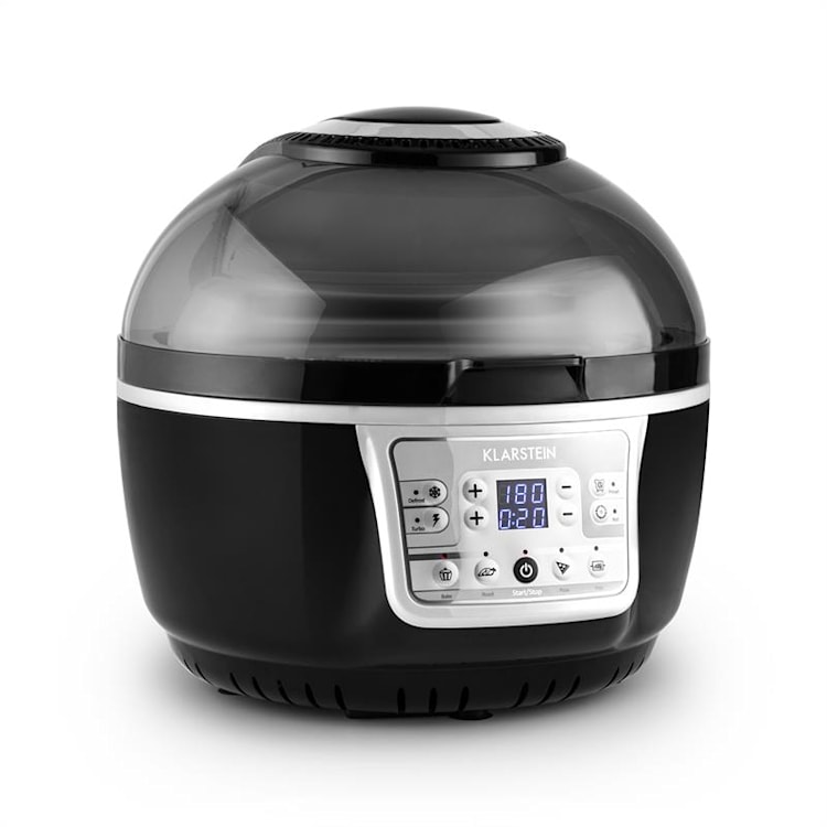 VitAir Turbo Hot Air Fryer 1400W Grilling Baking Grey Black Black