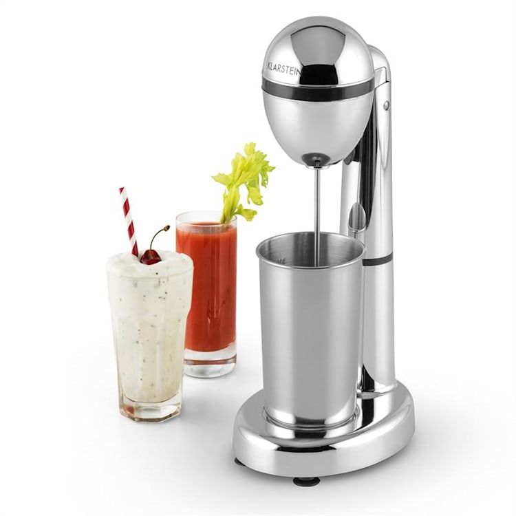 Van Damme Drinkmixer Shaker 100W 450 ml Mixbägare i rostfritt stål, Silver Silver