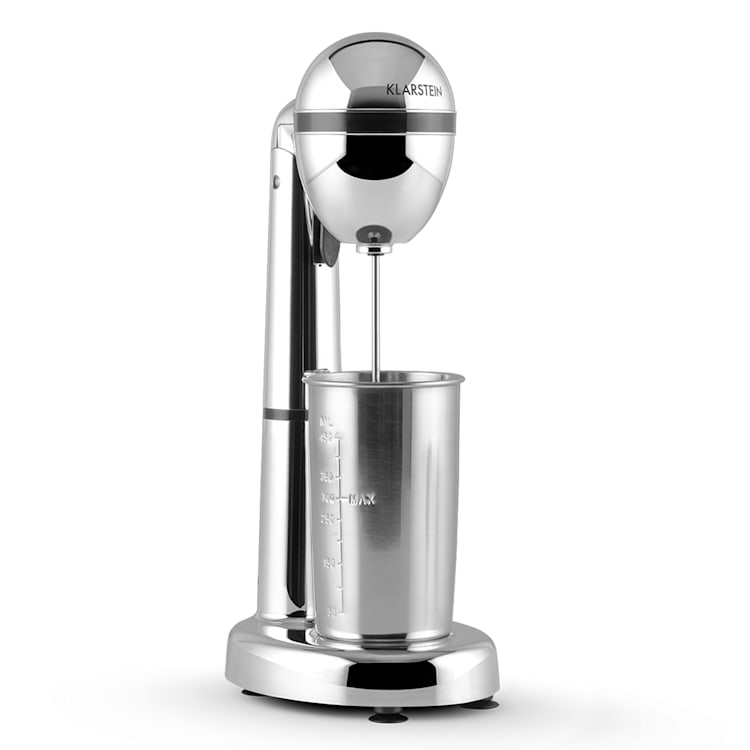 Van Damme Drinkmixer Shaker 100W 450 ml Mixbägare i rostfritt stål, Silver Silver