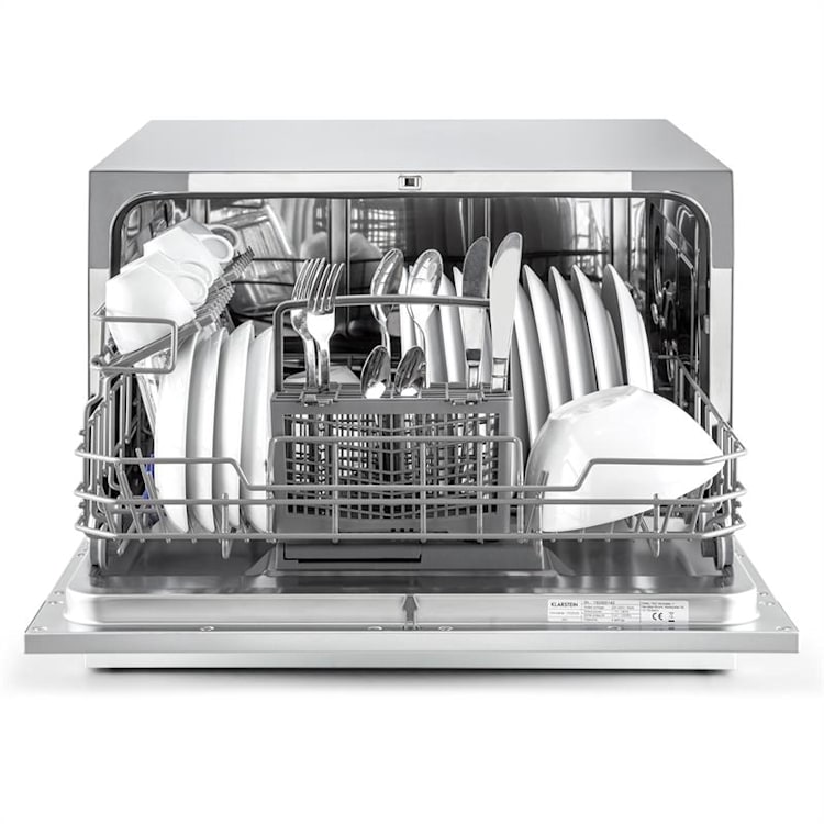 Amazonia 6 Geschirrspüler 1380W 6 Maßgedecke Tasten-Armatur Silber
