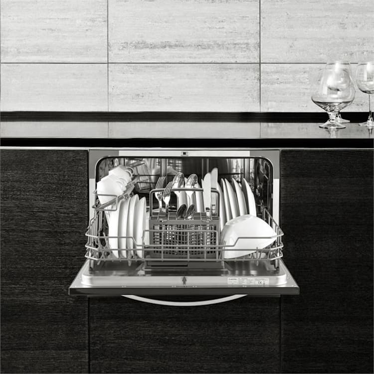 Amazonia 6 Luminance Table Dishwasher A+ 6 place settings black