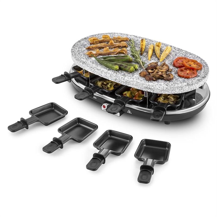Klarstein Steaklette, 1500W, rakletovací s granitovou platňou, pre 8 osôb