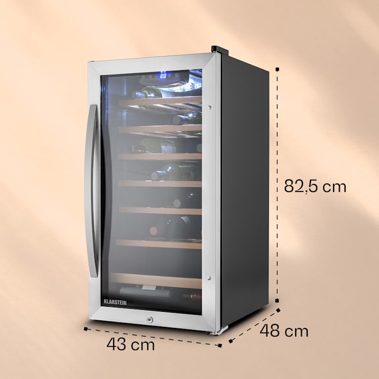 Vivo Vino 26, 88 litara, hladnjak za vino, 26 boca, crni, LED 88 Ltr