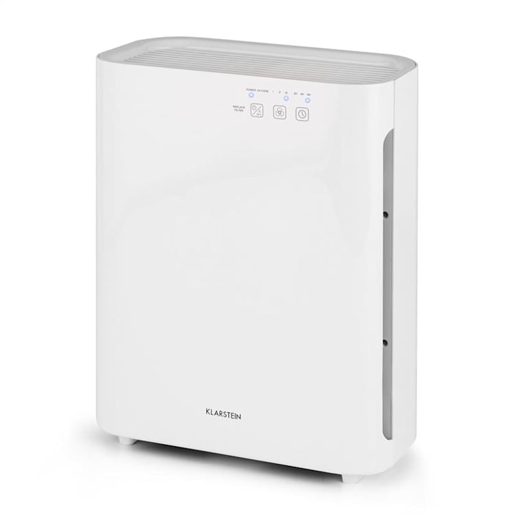 Vita Pure 2G 5-en-1: Purificador de Aire | Ionizador | Filtro quíntuple HEPA: 99,97% filtracion | 50 m² | Silencioso 30 db | 55 W | UV-C | Tactil | Blanco Blanco