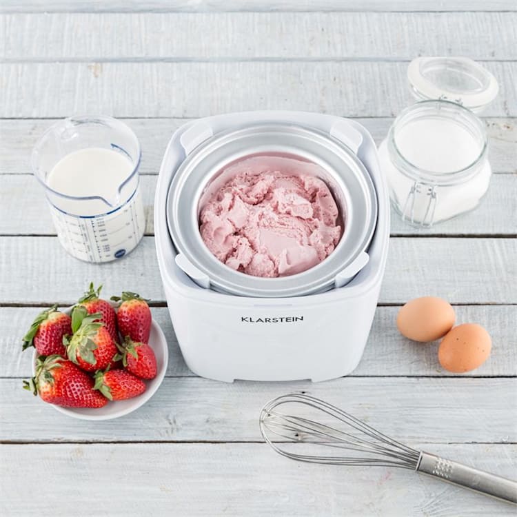 Creamberry Eiscremebereiter Flaschenkühler Frozen Yogurt 1,5l weiß Weiß
