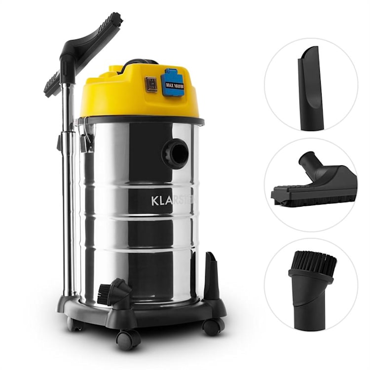 Klarstein Reinraum ipari porszívó, száraz és nedves használatra, 1800 W, 30 l 30 Ltr