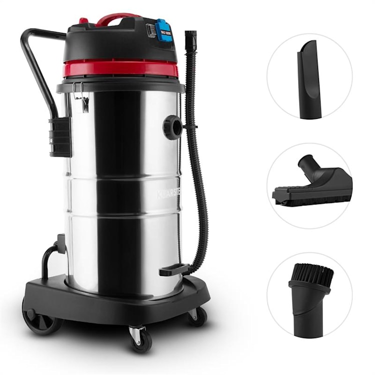 Klarstein Reinraum, 2000 W, víceúčelový průmyslový vysavač, mokré i suché vysávání, HEPA, 60 l 60 litrů