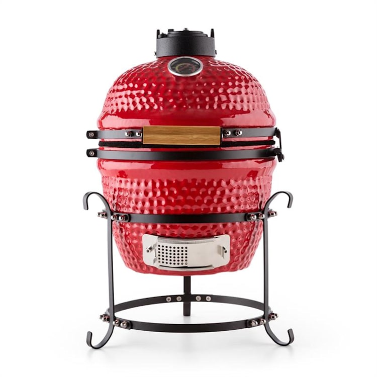 Prince-sized Kamado Grill Ceramic Grill Oven 11" Smoker BBQ Slow Cooking red Red