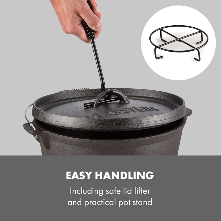 Hotrod Masterplan Dutch Oven Set 7-piece Cookware Set BBQ Cast Iron