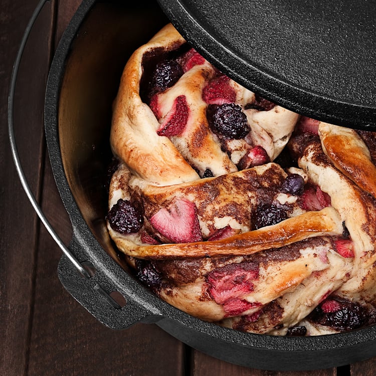 Hotrod 145 Dutch Oven BBQ-Topf 12 qt / 11,4 Liter Gusseisen schwarz 11,4 Ltr