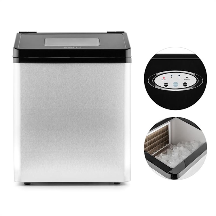 Powericer ECO 3 Machine à glaçons 450W 30 kg/jour acier 3 kg