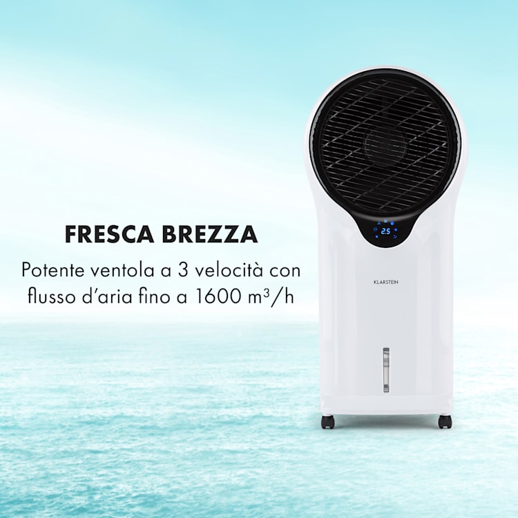Whirlwind Ventilatore Raffrescatore Umidificatore 3in1 5,5l 110W Bianco