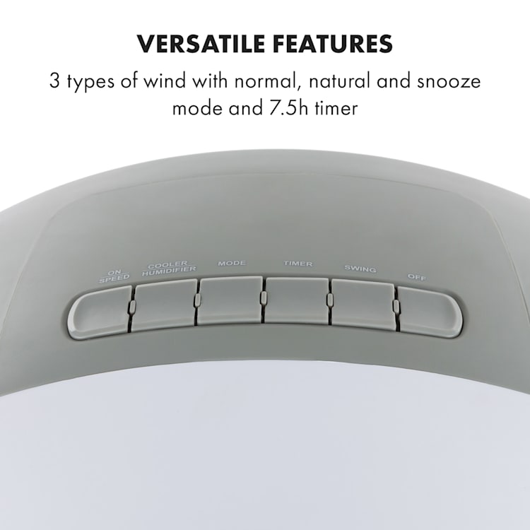 Klarstein Whirlwind 3v1 ventilátor chladič vzduchu zvlhčovač vzduchu 5.5L 110W Bílá