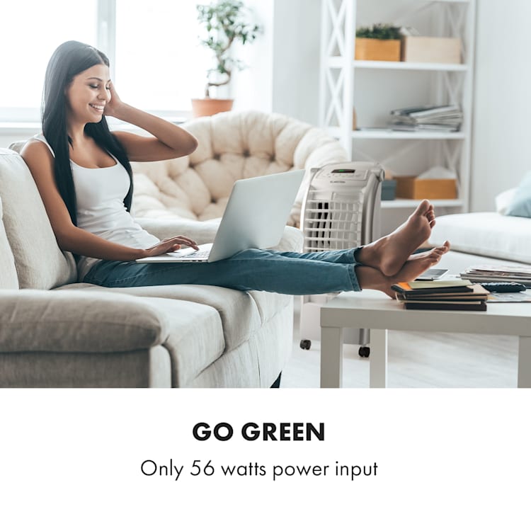 Maxfresh, охладител на въздуха, 4 in 1, 6L, 55W, дистанционно управление, пакети лед Бял